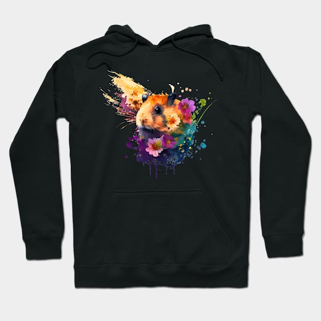 Hamster Splash Art Hoodie by mafiatees.intl